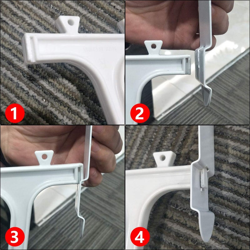 Fancy Buying Over The Door Shoe Rack Holder - 36 Pair Shoes Hanging Shelf Storage Shoe Organizer with Hooks - Image 3