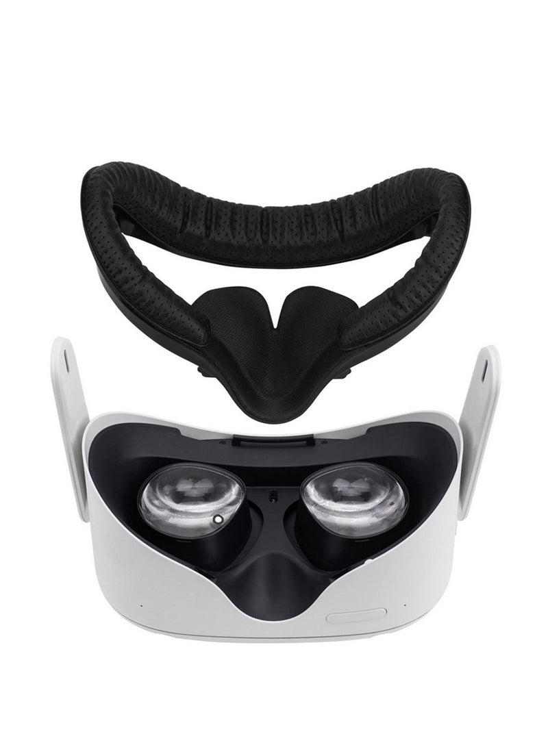 4 In 1 VR Facial Interface Bracket PU Leather Foam Pad Anti Leakage Nose Pad VR Lens Cover For Oculus Quest 2 VR Protective Set  - Image 5