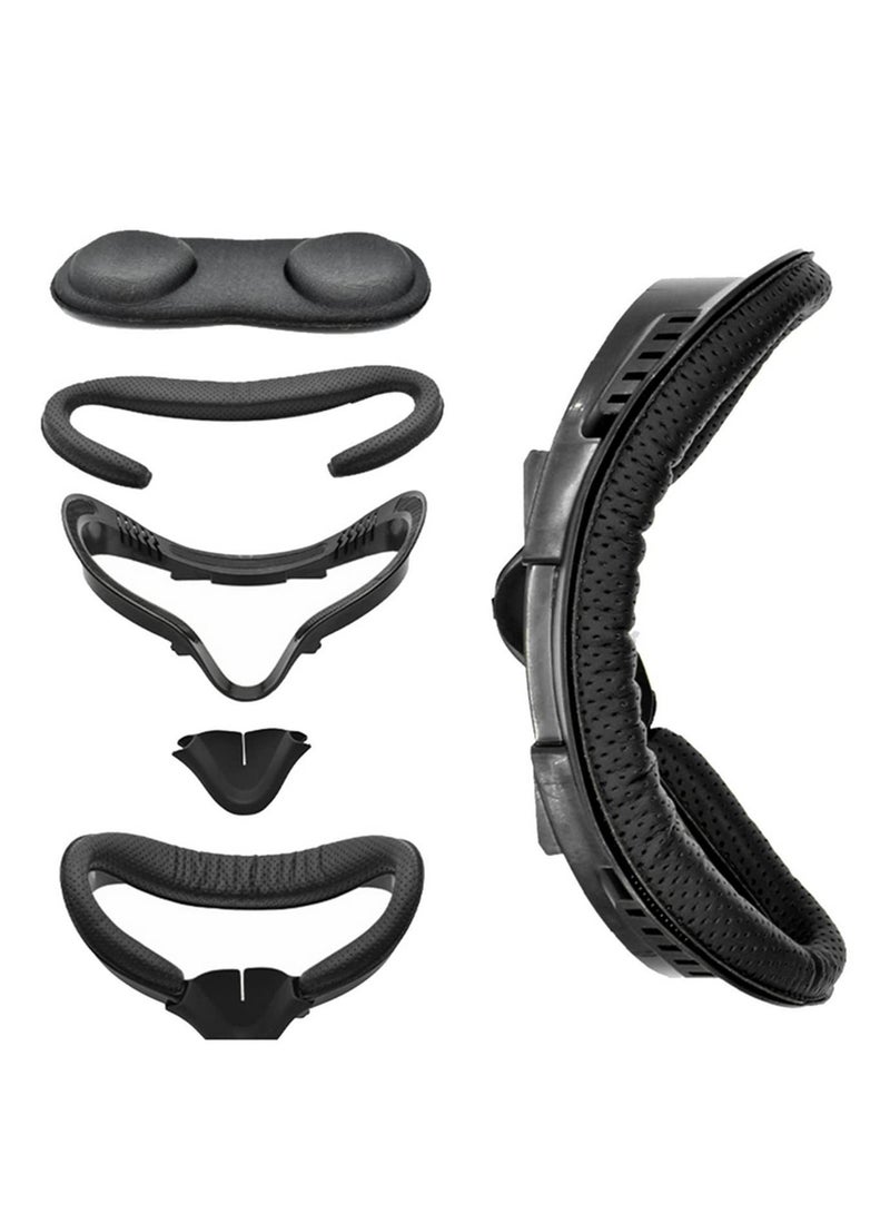 4 In 1 VR Facial Interface Bracket PU Leather Foam Pad Anti Leakage Nose Pad VR Lens Cover For Oculus Quest 2 VR Protective Set  - Image 1