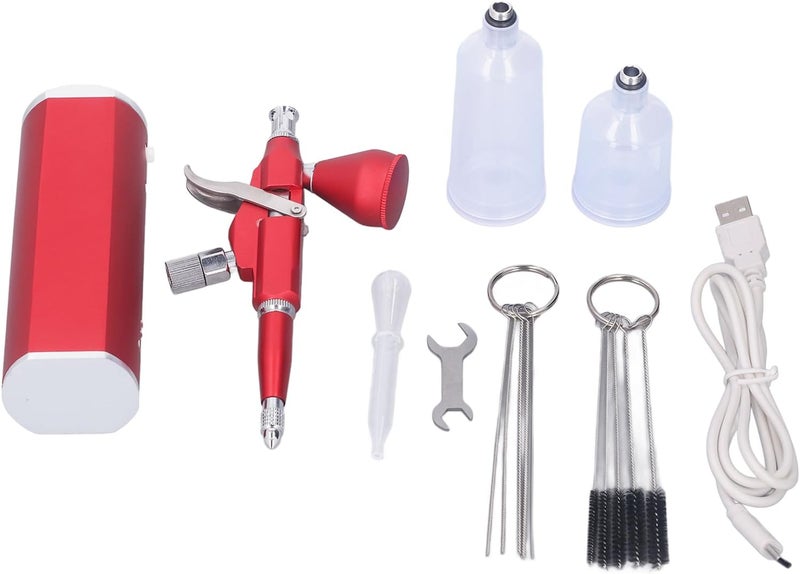 Reliable daily use design Mini Airbrush Kit with 1500mAh Lithium Battery and Cordless Design - Handheld Rechargeable Gun for Crafts Painting and Makeup with Automatic Start and Stop Function - 25 to 30 PSI Non sticky surface All condition fit Easy clean surface All-in-one local deliver plan Long term storage compatible Longevity optimized build Single & bulk use compatible Sand resistant Safe material Local & cross border ship compatible Size-sorted warehouse storage Easy daily handling design Balanced weight Sufficient order stock Upgraded general grade quality Compact trendy practical build Flexible use switching Indoor outdoor use Desert area eligible deliver Care processed raw material Cleaner resistant Ready order processing Narrow & wide space compatible Closed & open space compatible - Image 1