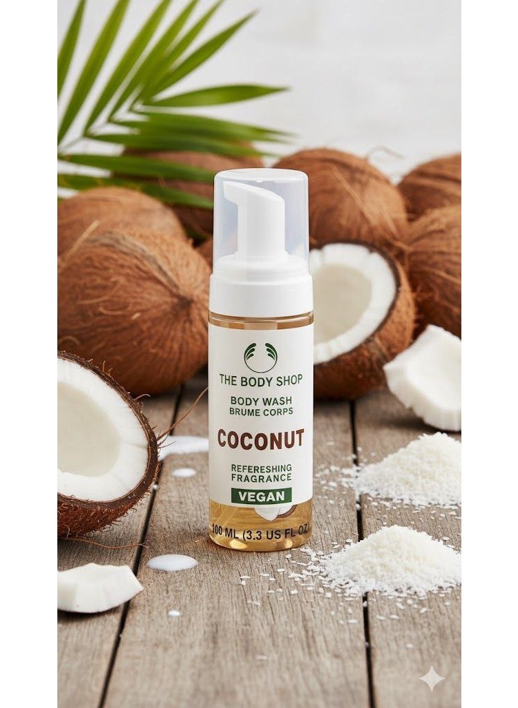 ذا بودي شوب غسول الفوم بجوز الهند من The Body Shop ١٠٠ مل – ترطيب البشرة، تنظيف عميق انتعاش استوائي وترطيب ناعم يدوم - Image 2