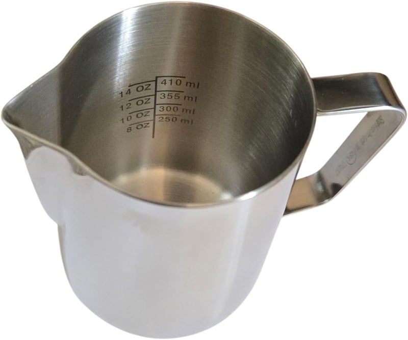 راتلوير 1 Rattleware 20 أونصة Rattleware إبريق فن اللاتيه المحفور للاستخدام المنزلي، المقهى، المطعم، الفندق، المكتب، أو الاستخدام التجاري - إبريق تبخير ورغوة الحليب موثوق به من قبل الباريستا حول العالم - ستانلس ستيل - Image 1