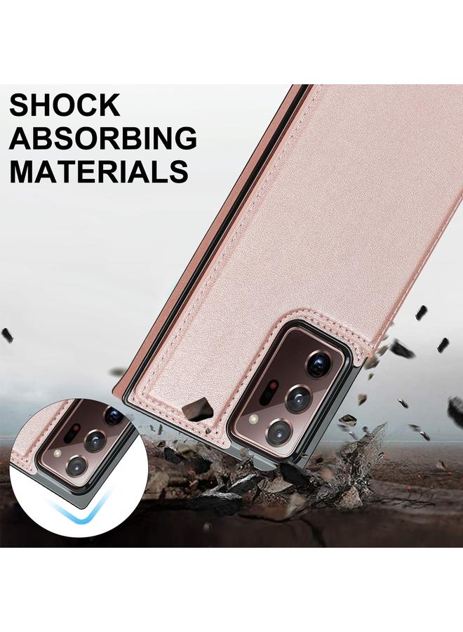 S-TOP Case For Samsung Galaxy Note20 Ultra Cross-body Square Double Buckle Flip Card Bag TPU+PU Case with Card Slots & Wallet & Photo & Strap - Image 4