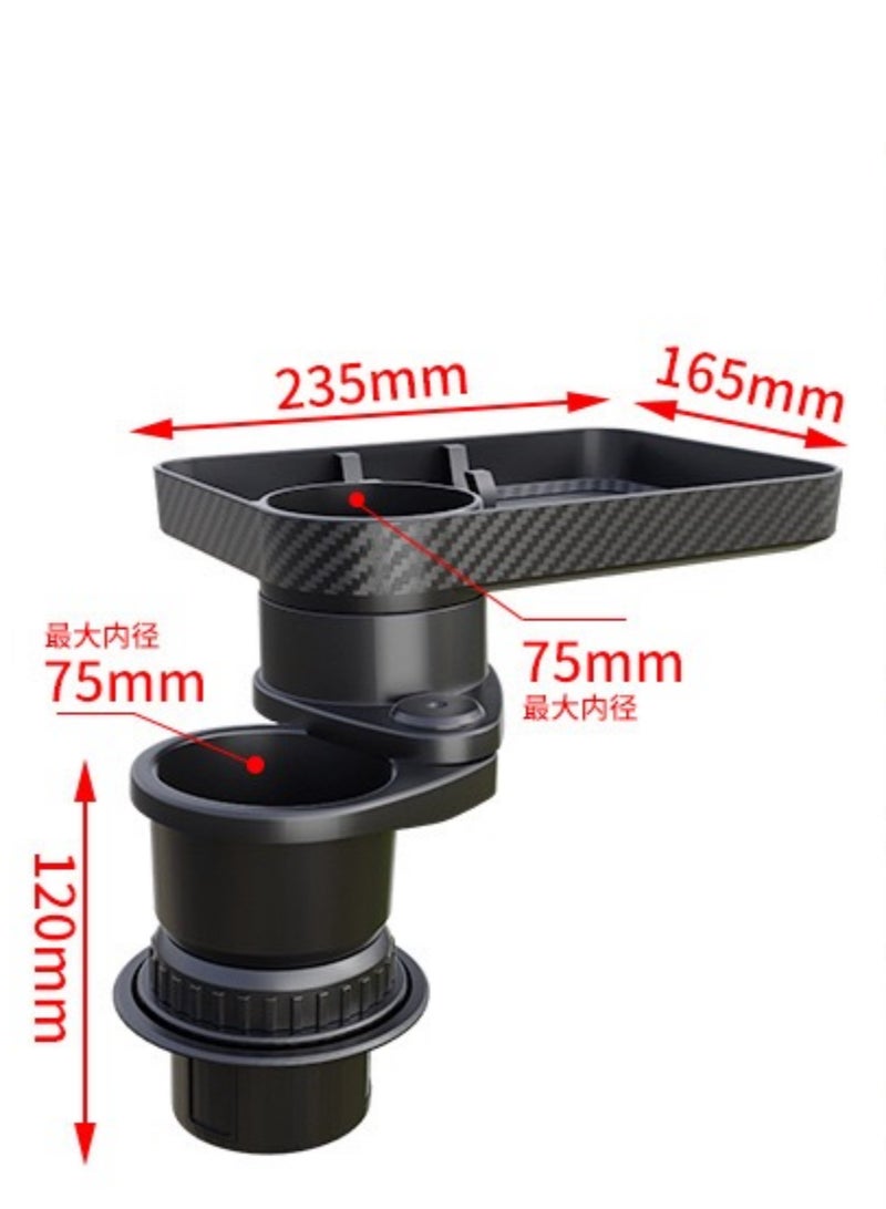Generic Multifunctional Tray with Cup Holder, Phone Mount, and Large Surface for Meals, Ideal for Travel and Daily Use  - Image 2