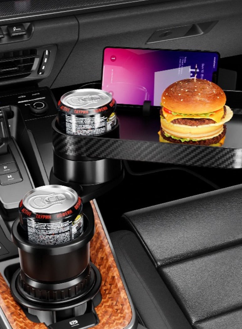 Generic Multifunctional Tray with Cup Holder, Phone Mount, and Large Surface for Meals, Ideal for Travel and Daily Use  - Image 4