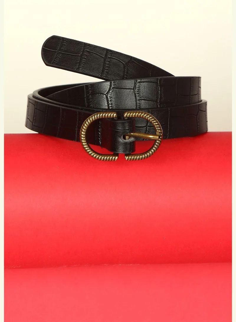 Haute Sauce Casual Belt with Buckle Detail