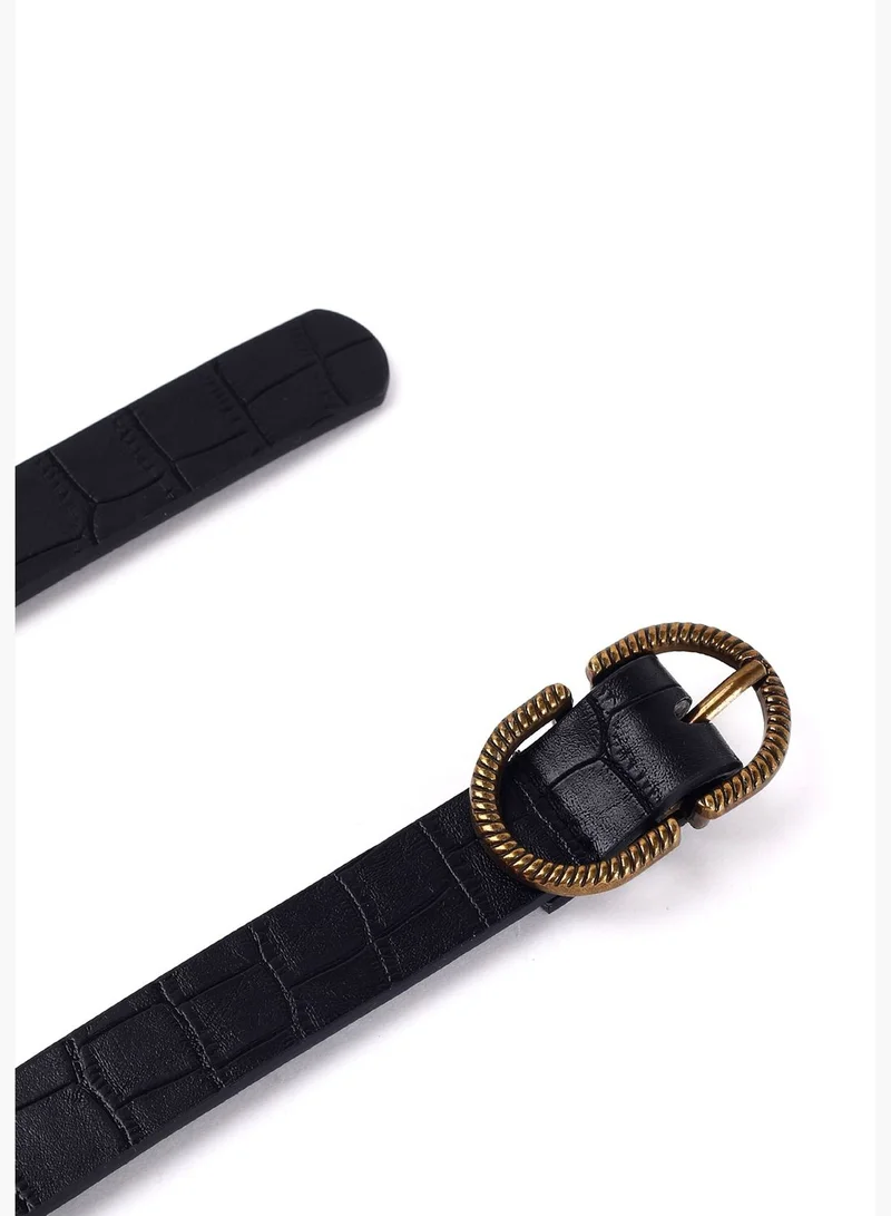 Haute Sauce Casual Belt with Buckle Detail