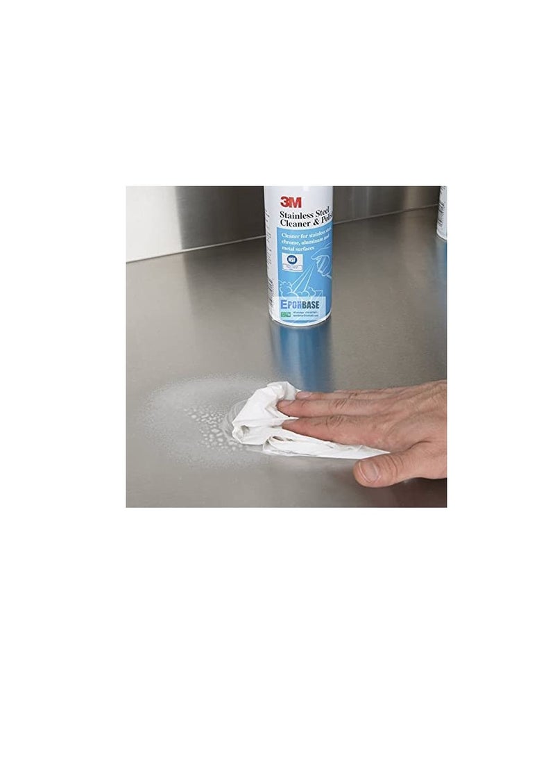 3M STAINLESS STEEL CLEANER & POLISH  600ML - Image 3