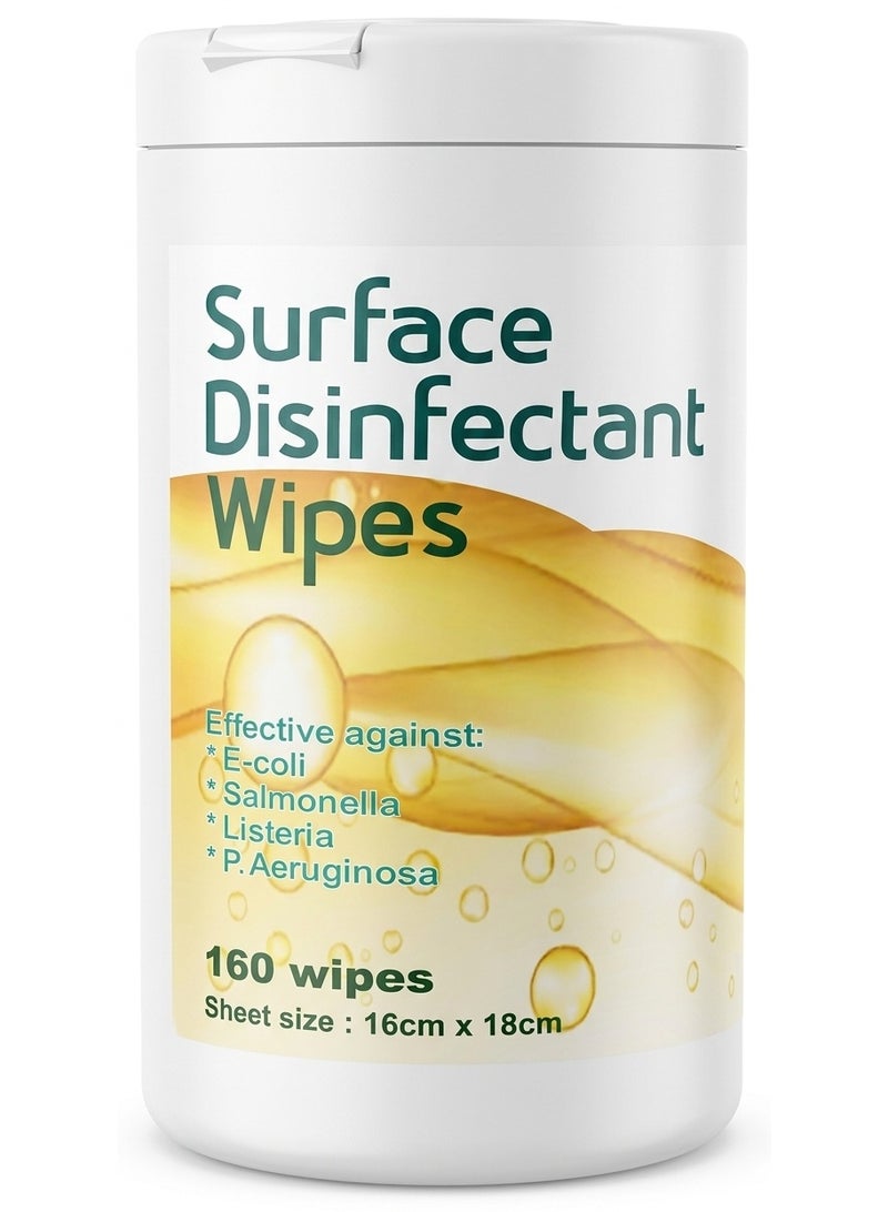 Surface Disinfectant Wipes 16cm X 18cm 160 Wipes - Image 1