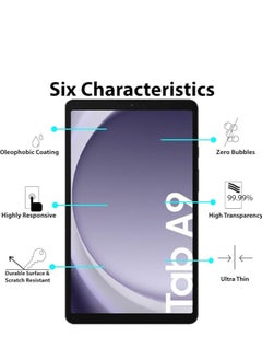 YoYoTech Screen protector for Samsung Galaxy Tab A9 8.7 inch 2023 Edge to Edge Full Screen Coverage Anti Scratch Tempered Glass  - Image 4