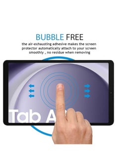 YoYoTech Screen protector for Samsung Galaxy Tab A9 8.7 inch 2023 Edge to Edge Full Screen Coverage Anti Scratch Tempered Glass  - Image 3