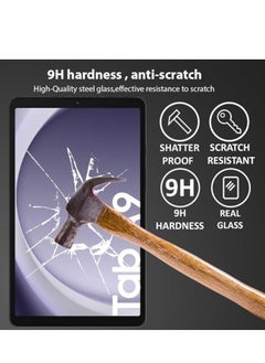 YoYoTech Screen protector for Samsung Galaxy Tab A9 8.7 inch 2023 Edge to Edge Full Screen Coverage Anti Scratch Tempered Glass  - Image 5