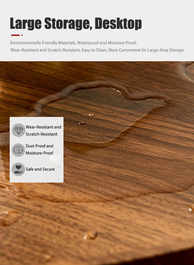 تابيت طاولة جانبية على شكل حرف C، طاولة C متينة ذات مستويين مع مساحة تخزين وطاولة جانبية ضيقة لغرفة المعيشة وغرفة النوم بإطار معدني، طاولة سرير صناعية صغيرة بجانب الأريكة وطاولة أريكة للمساحات الصغيرة إطار أسود - Image 4