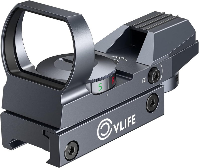 CVLIFE 1X22X33 Red Green Dot Gun Sight Scope Reflex Sight with 20mm Rail - Image 1