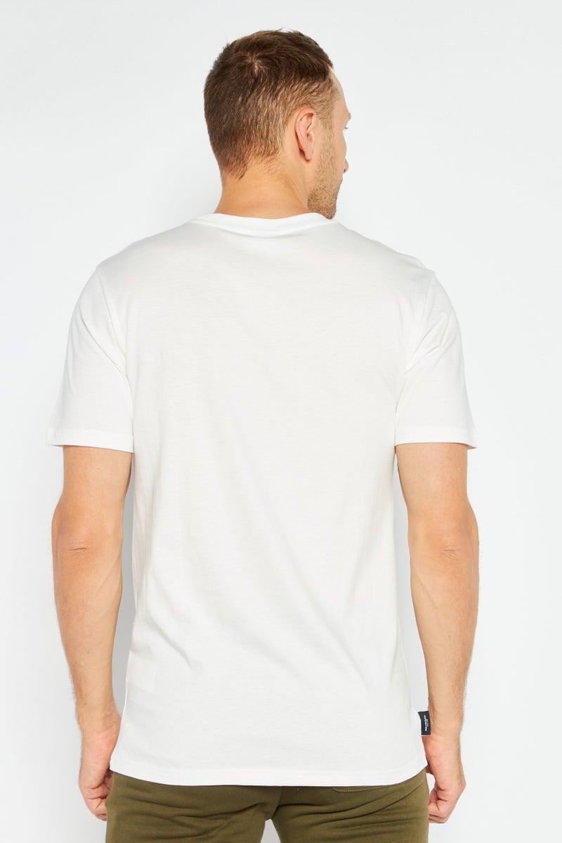 PUMA Men Relaxed Fit Short Sleeves Running T-Shirt, White  - Image 2