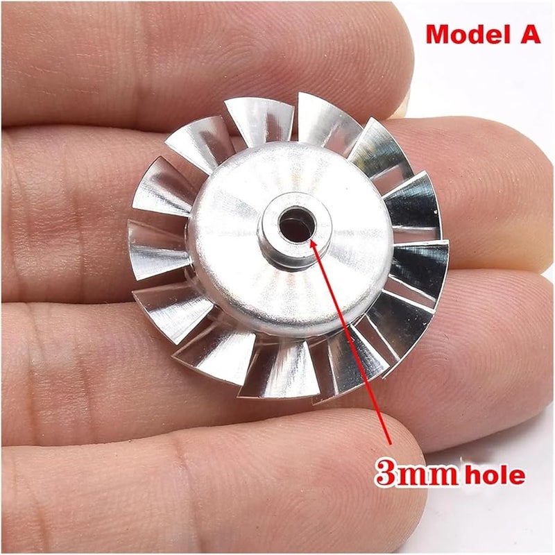 High Precision 27mm 38mm CNC Aluminum Impeller For 100000RPM Ducted Fan Blade - Image 3