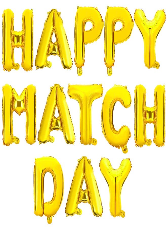 EVERMARKET Happy Match Day Balloons Banner,18 Inch Gold Match Day 2023 Medical School Party Decorations Congrats on Matching Med Doctor Residency Balloons Match Day sign - Image 1