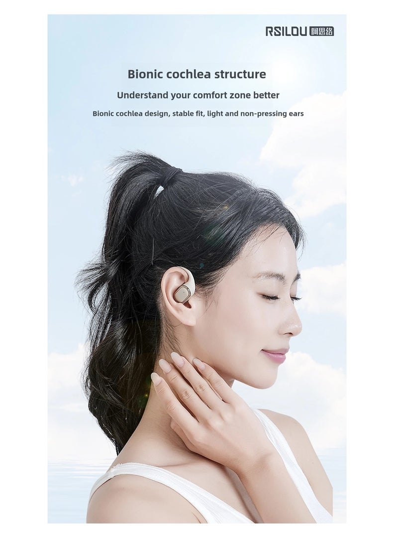 rsilou - OW04U OWS wireless  Bluetooth Earbuds, fast charging, longest battery life, faster charging, comfortable for long-term wearing, dual modes, digital display - Image 1