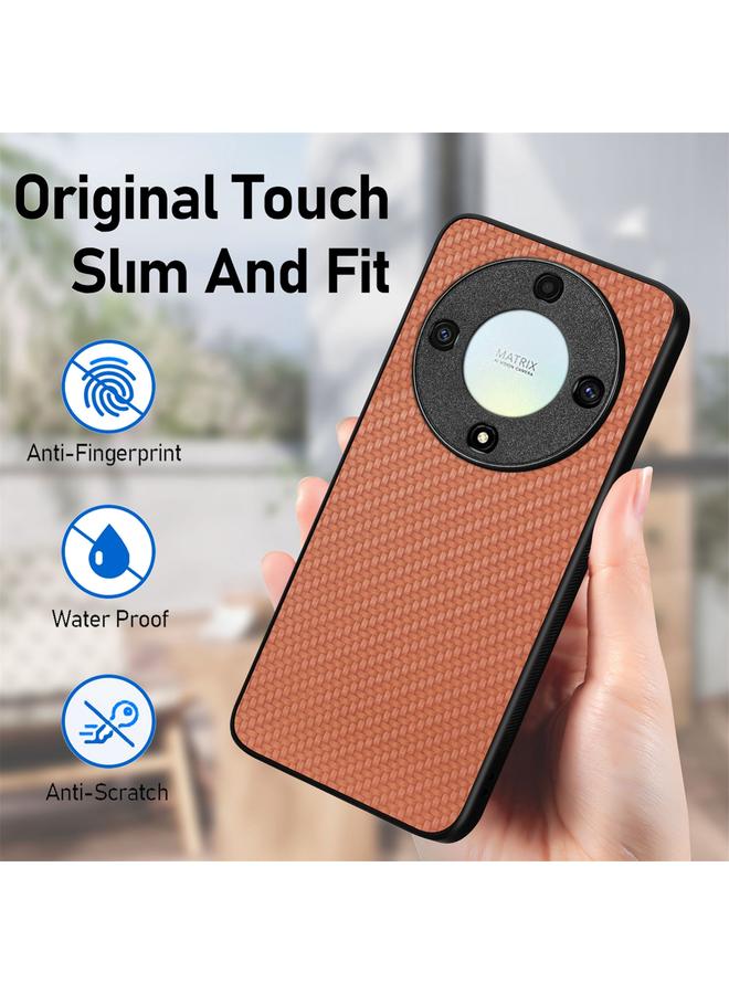 S-TOP Case For Honor X9A Carbon Fiber Texture Leather Back Cover Phone Case - Image 5