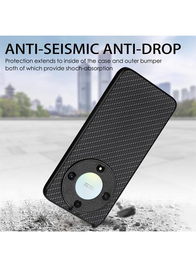 S-TOP Case For Honor X9A Carbon Fiber Texture Leather Back Cover Phone Case - Image 4