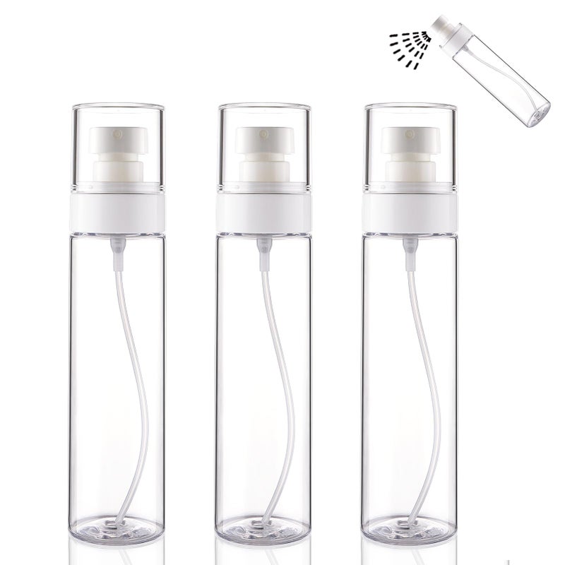 Cosywell Fine Mist Spray Bottles TSA Approved 3.4oz/100ml 3 Pack Leak Proof Travel Size Bottles Refillable Plastic Hair Spray Bottle for Perfume Skincare Toners Water Cosmetics (3Clear) - Image 1