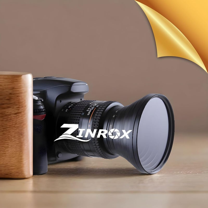 ZINROX 40.5mm to 95mm Stepping Up Ring Filter Adapter Set of 13-Pieces, Lens Filter Adapter Step Up Rings Made in India - Image 4