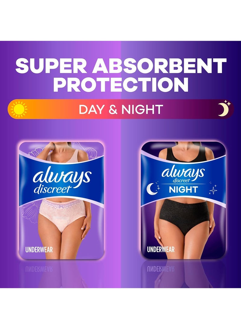 Always Discreet Adult Incontinence Underwear for Women and Postpartum Underwear, L, Up to 100% Bladder Leak Protection, 28 Count (Packaging May Vary) - Image 2