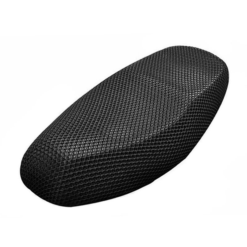 uxcell XL Black Motorcycle Scooter Net Mesh Seat Full Cover Breathable Protector Cushion - Image 1