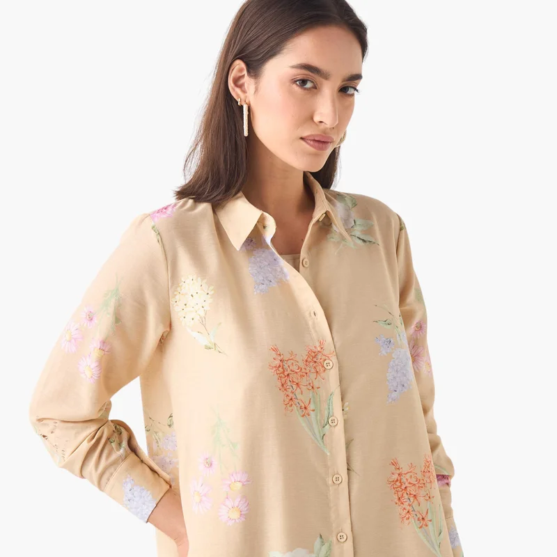 Iconic Floral Shirtwaist Dress