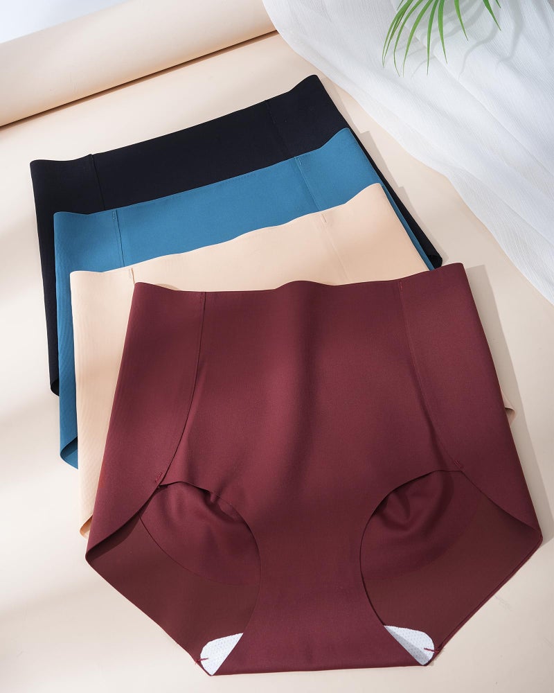 LEVAO Women's Tummy Control Underwear High Waisted Seamless Panties - Postpartum Briefs No Show Shaper S-3XL 4 Pack - Image 2