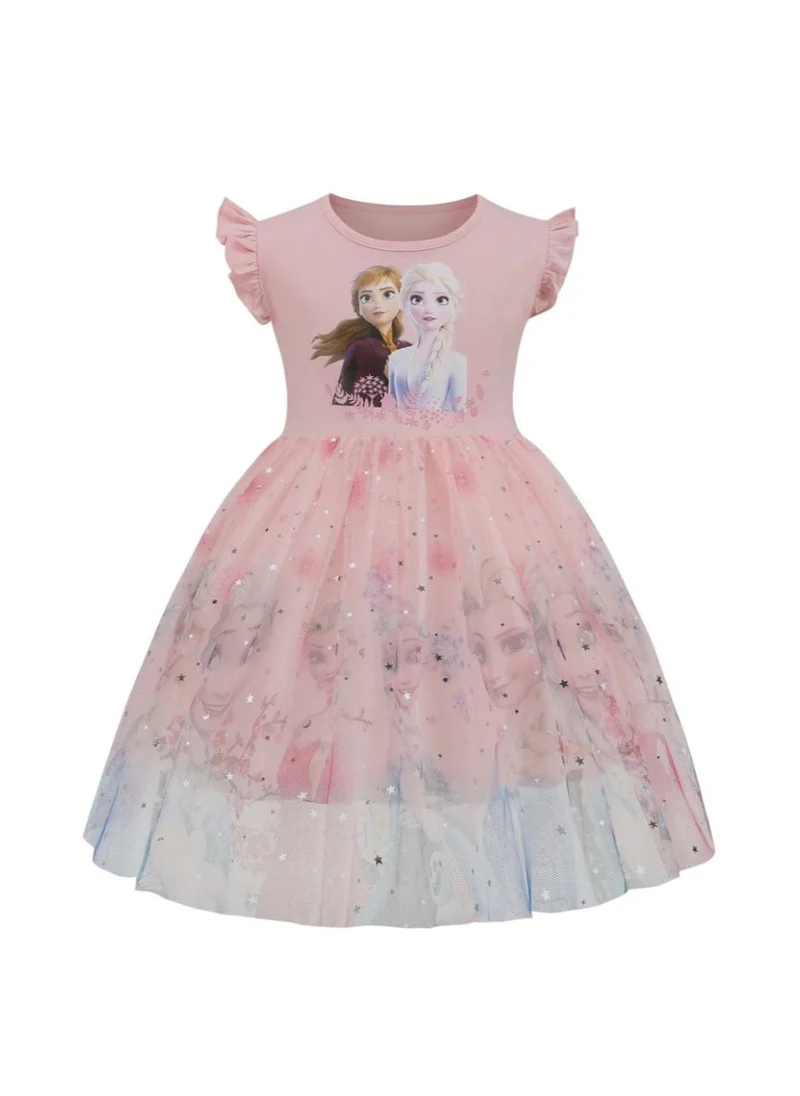 D'Daniela Elsa and Anna Self Print Pink No Zipper