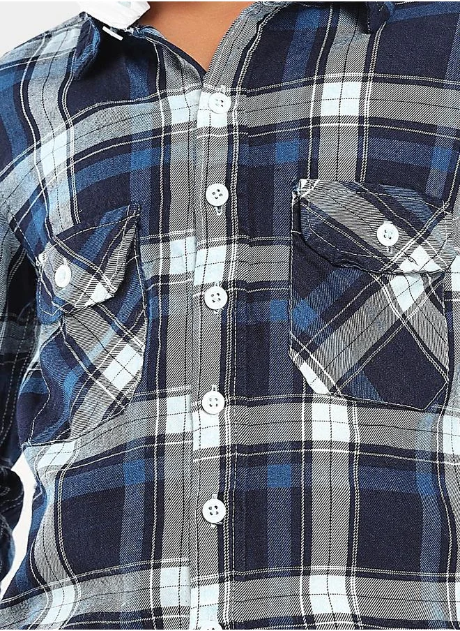 LILPICKS Checks Printed Full Sleeves Shirt