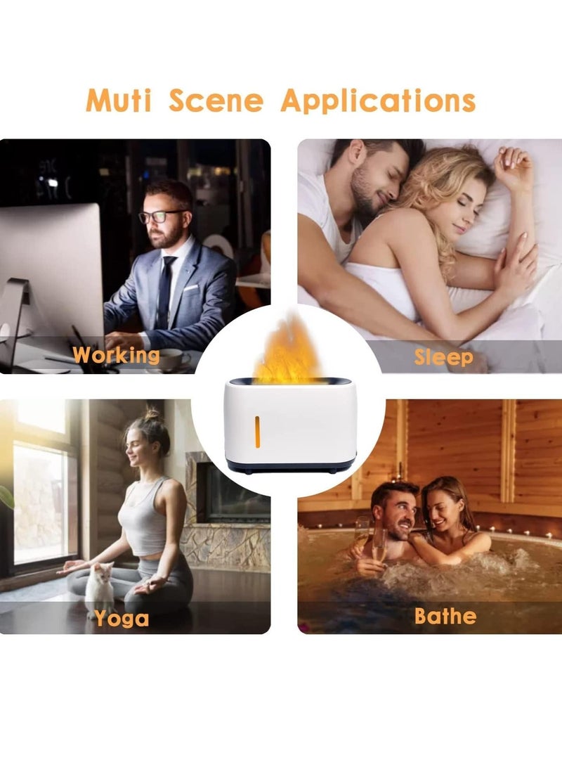 HuHa Flame Diffuser Humidifier 7 Flame Colors,Essential Oil Aroma Therapy Diffuser with Waterless Auto-Off Protection,Fire Air Diffuser for Home,Office,Bedroom  - Image 5