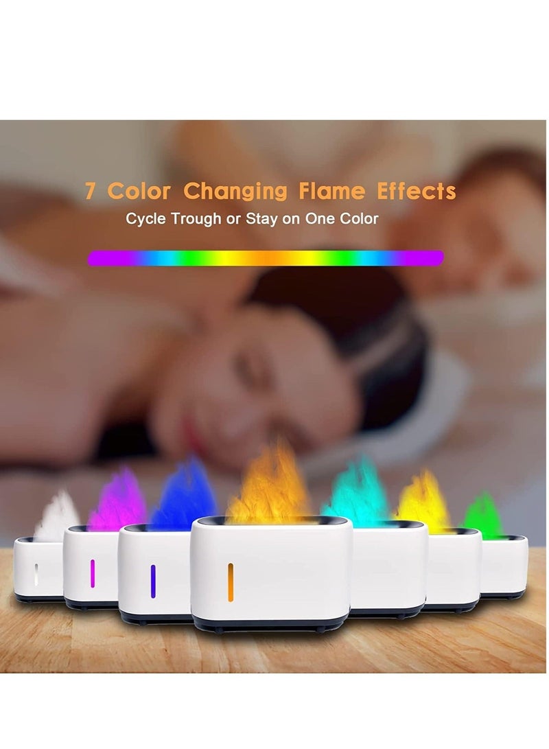 HuHa Flame Diffuser Humidifier 7 Flame Colors,Essential Oil Aroma Therapy Diffuser with Waterless Auto-Off Protection,Fire Air Diffuser for Home,Office,Bedroom  - Image 2
