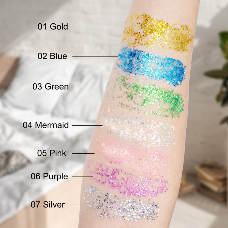 ikzee Body Glitter Makeup for Nightclubs & Parties - Long-Lasting Shimmer - Image 4