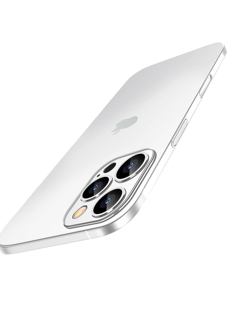 TIGER Dataroad for iPhone 16 Pro Max Slim Case, 0.2mm Fit [Paper-Thin] Lightweight Matte Finish PP Back Protection, Anti-Fingerprints & Yellowing, Compatible with iPhone 16 Pro Max 6.9-Inch - Transparent White - Image 1