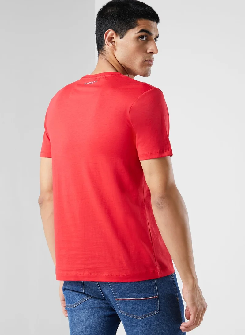 Hackett Aston Martin Logo Crew Neck T-Shirt