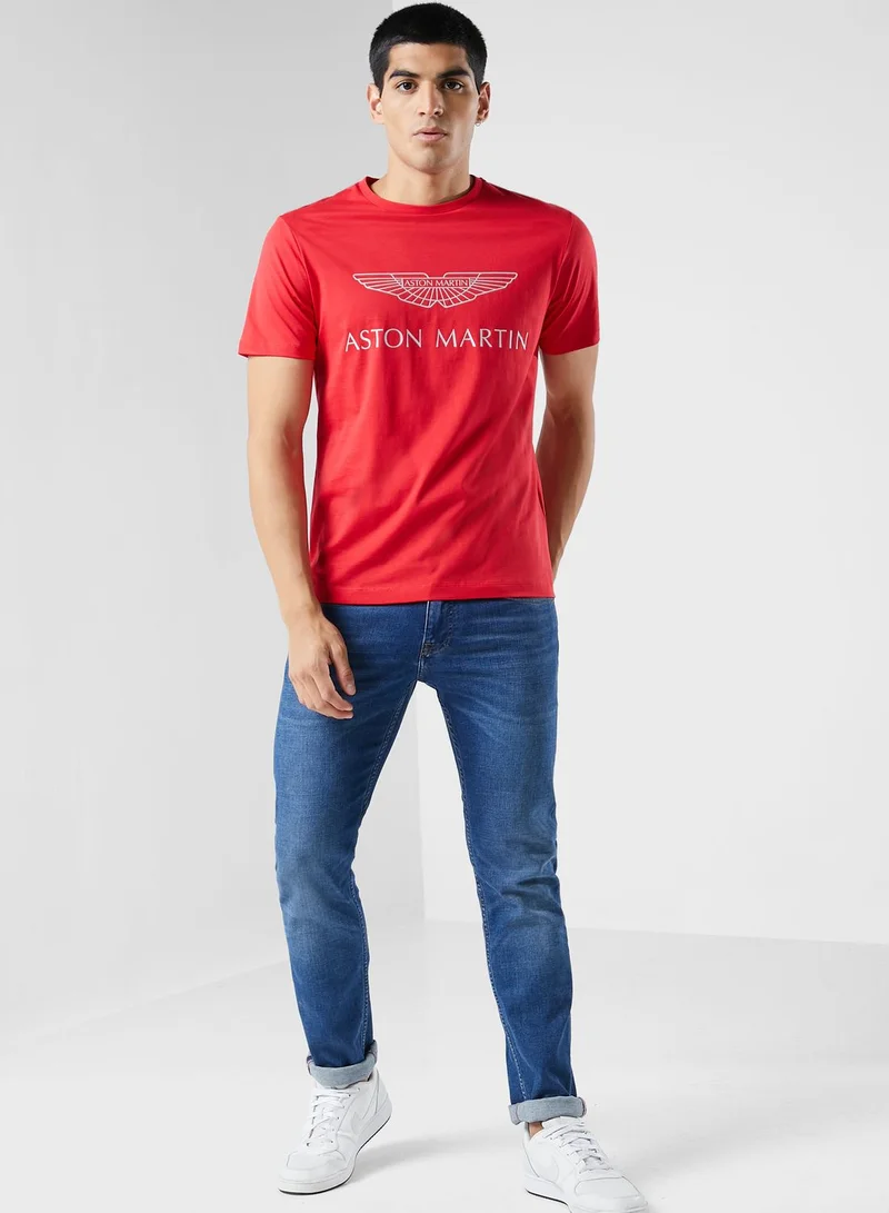 Hackett Aston Martin Logo Crew Neck T-Shirt