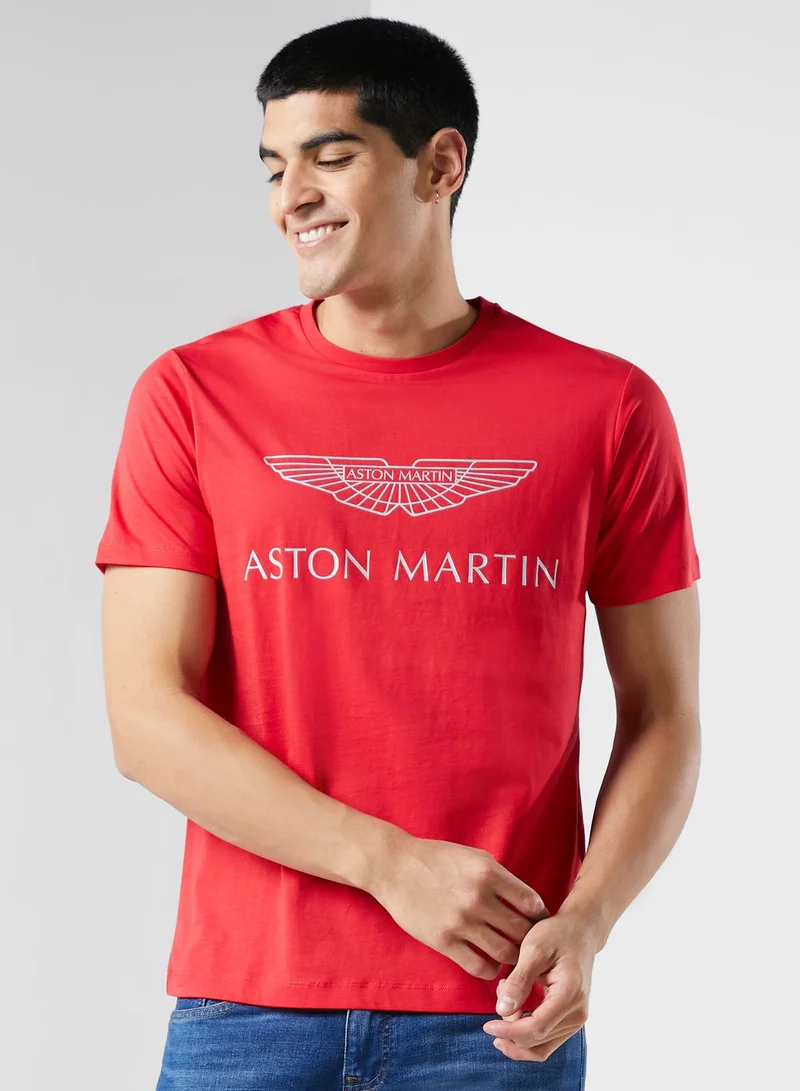 Hackett Aston Martin Logo Crew Neck T-Shirt