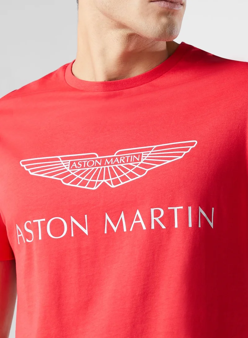 Hackett Aston Martin Logo Crew Neck T-Shirt