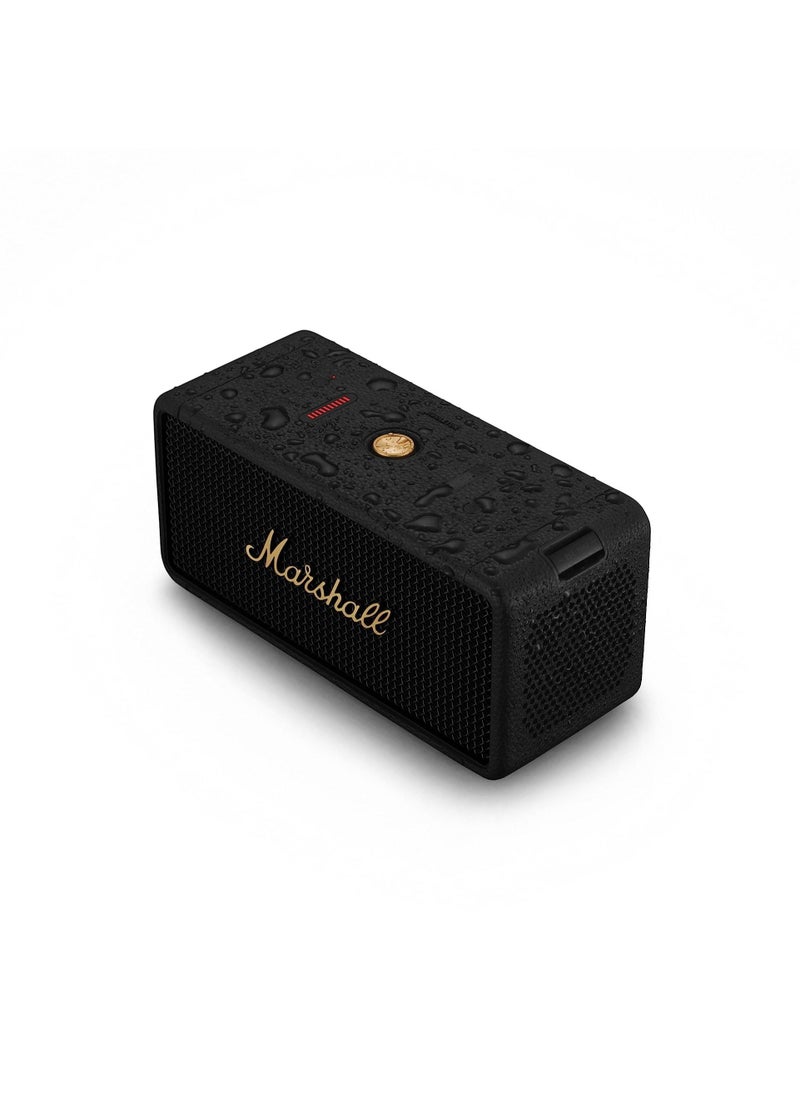 Marshall Middleton Bluetooth Portable Speaker for Outdoor Adventures, 20+ hours of Wireless playtime, water resistant IP67 50W - Black and Brass  - Image 2