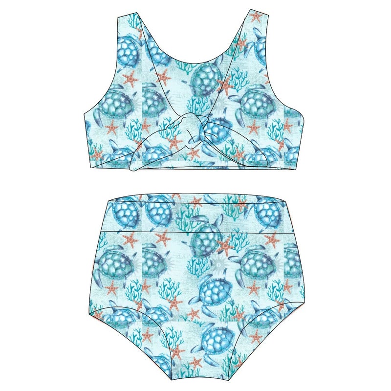 Bluejw Swimsuit Kids Boy Girl   Toddler Girl Sleeveless One Piece Cartoon Pattern - Image 5