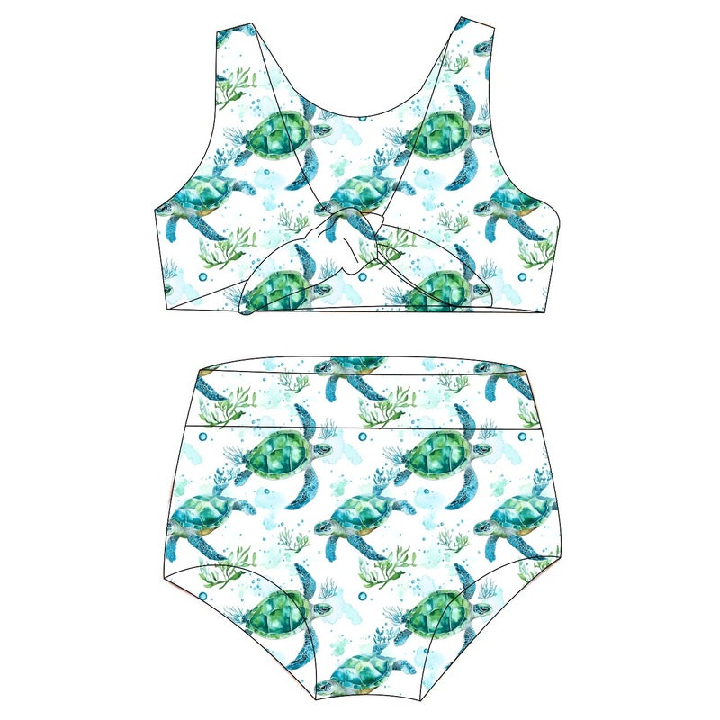 Bluejw Swimsuit Kids Boy Girl   Toddler Girl Sleeveless One Piece Cartoon Pattern - Image 1
