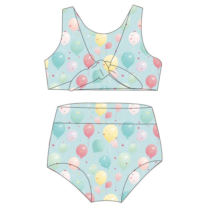 Bluejw Swimsuit Kids Boy Girl   Toddler Girl Sleeveless One Piece Cartoon Pattern - Image 2
