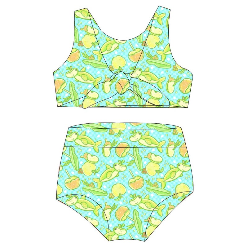 Bluejw Swimsuit Kids Boy Girl   Toddler Girl Sleeveless One Piece Cartoon Pattern - Image 4