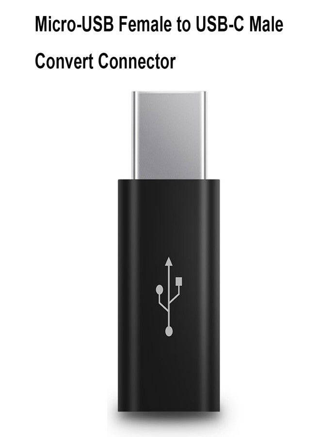 RUITEXUN USB Type C Connector - Micro USB Female to USB-C Male for Charging & Data Transmission (Black) - Image 2
