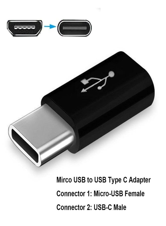RUITEXUN USB Type C Connector - Micro USB Female to USB-C Male for Charging & Data Transmission (Black) - Image 5