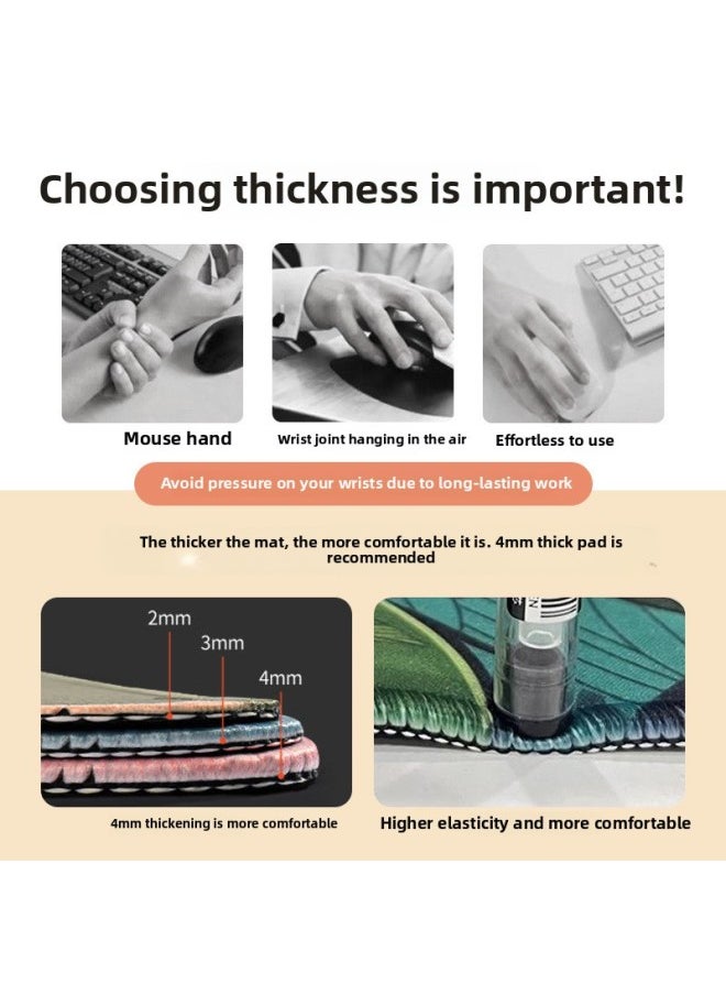Ins Style Gradient Extra Large Mouse Pad Dopamine Color Lock Edge Non-slip Thickened Dormitory Office Desktop Keyboard Pad-Color:900*400*4mm-Pattern:Lucky Bag [all Styles Shipped Randomly In The Store]
