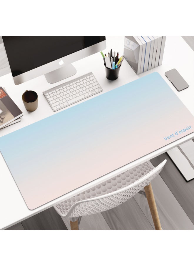 Ins Style Gradient Extra Large Mouse Pad Dopamine Color Lock Edge Non-slip Thickened Dormitory Office Desktop Keyboard Pad-Color:900*400*4mm-Pattern:Lucky Bag [all Styles Shipped Randomly In The Store]