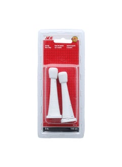 ACE 2-Piece Spring Type Door Stopper White 3 Inch 5461074  - Image 1